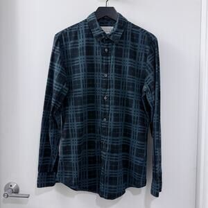 Maison Martin Margiela 2014 Grid Print Slim Shirt IT 48